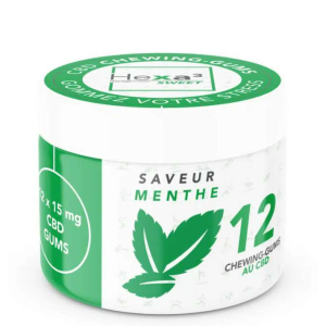 Chewing gum CBD goût menthe (15 mg)