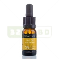 Huile de CBD 5% Broad Spectrum Chanvréo - 10ml