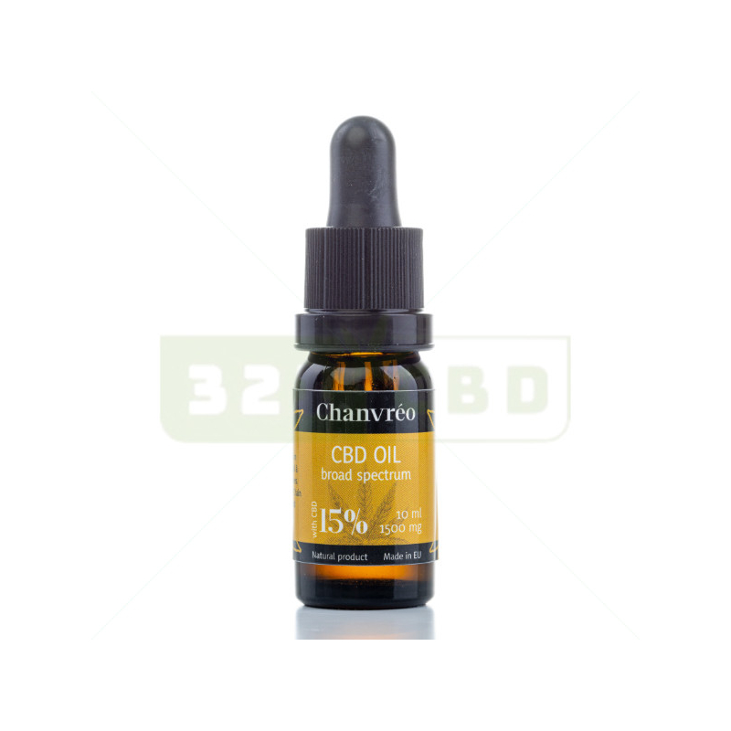 Huile de CBD 15% Broad Spectrum Chanvréo - 10ml