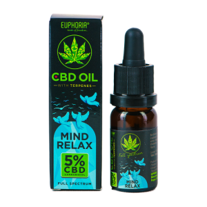 Huile de CBD 5 % avec terpènes « Mind Relax » (EUPHORIA)