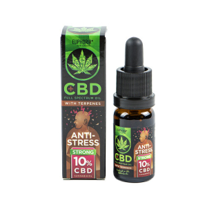 Huile de CBD 10 % avec terpènes « Antistress » (EUPHORIA)