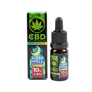 Huile de CBD 10 % avec terpènes « Sleep Well » (EUPHORIA)