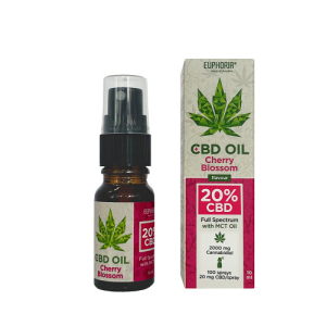 Huile de CBD 20% à la fleur de cerisier - Euphoria - 10ml