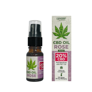 Huile de CBD 20% à la rose - Euphoria - 10ml