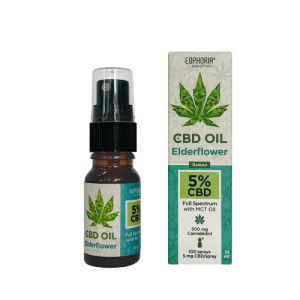 Huile de CBD 5% Elderflower - Euphoria - 10ml