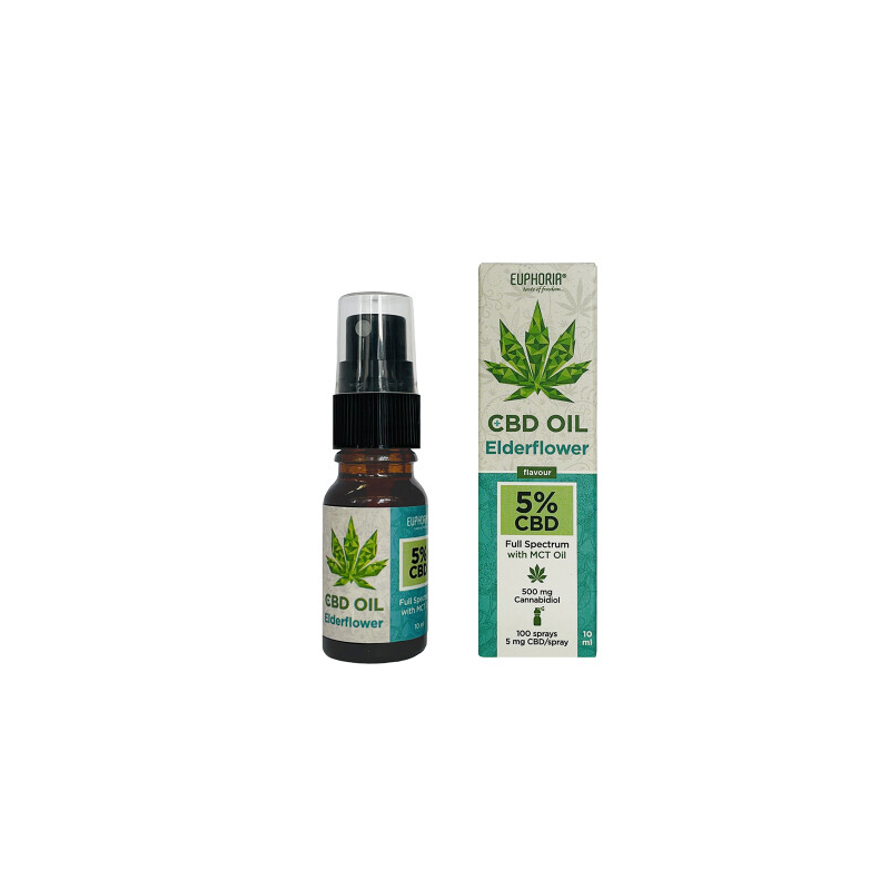 Huile de CBD 5% Elderflower - Euphoria - 10ml