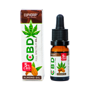 Huile de CBD 5% avec amande - Euphoria - 10ml