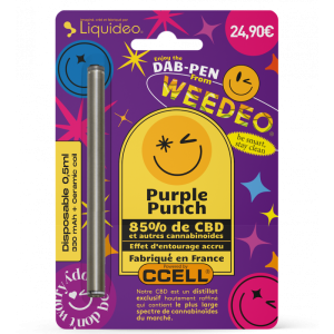 Vape Pen jetable 85% CBD - Purple Punch - 0,5ml