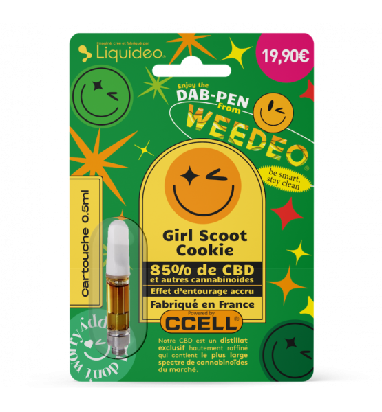 Cartouche 85% CBD - Girl Scoot Cookie - Weedeo - 0,5ml