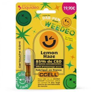Cartouche 85% CBD - Lemon Haze - Weedeo - 0,5ml