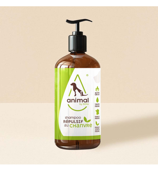 Shampooing répulsif au chanvre pour animaux – ByStilla