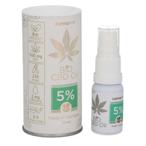 Huile de CBD bio 5 % - Cannaline