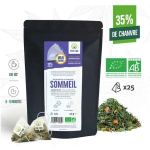 Infusion CBD : Sommeil en Sachet Pyramide (35 %)