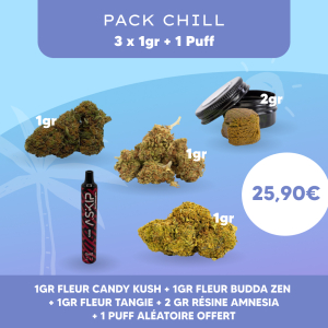 Pack Chill (3 x 1gr + 1 Puff)