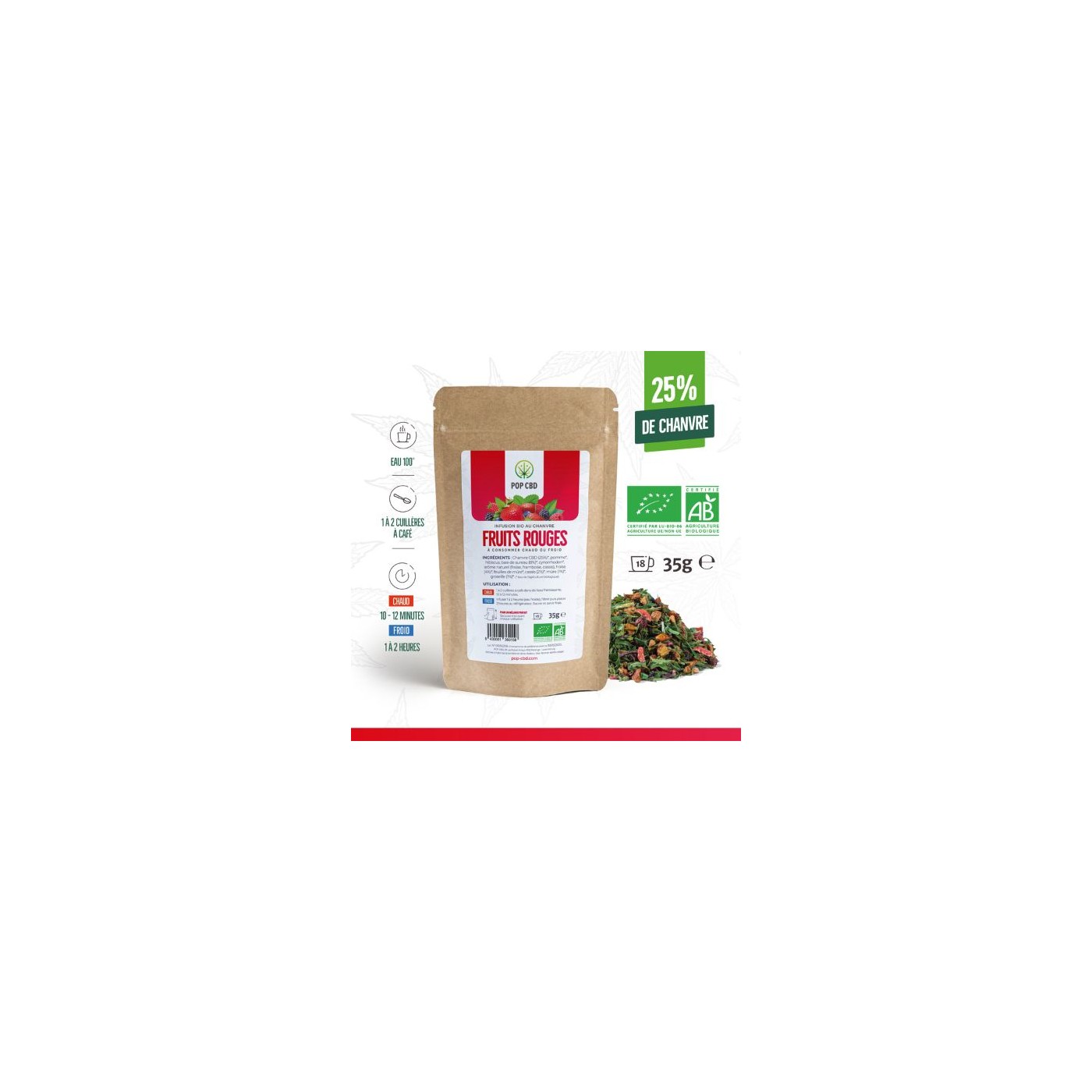 Bio-Aufguss aus roten Früchten