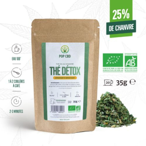 Thé bio détox au CBD - 25 %