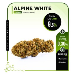 Fleurs CBG Alpine White 9,5%