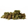 CBD Flower Trim Premium side view dense mix rich in detail