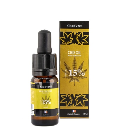 Huile CBD Chanvréo Broad Spectrum (15%) flacon 10ml huile riche et équilibrée