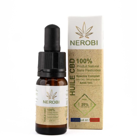 CBD Öl Nerobi Full Spectrum (20%) 10ml Flasche starkes und vollspektrum CBD Öl