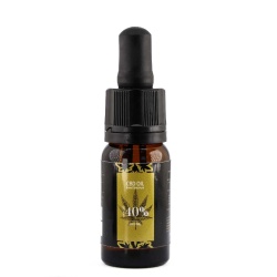 Huile CBD Chanvréo Broad Spectrum (40%) vue produit flacon compte-gouttes précis