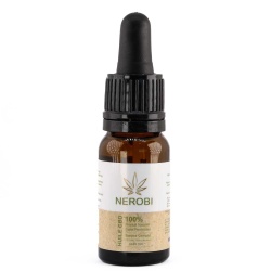 CBD Öl Nerobi Full Spectrum (5%) Produktansicht mit präziser Pipette