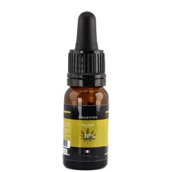 CBD Öl Chanvréo Broad Spectrum (10%) Produktansicht mit präziser Pipette