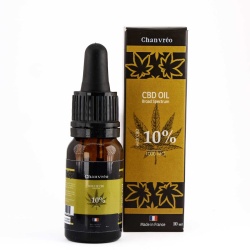 CBD Oil Chanvréo Broad Spectrum (10%) 10ml bottle balanced and versatile CBD oil