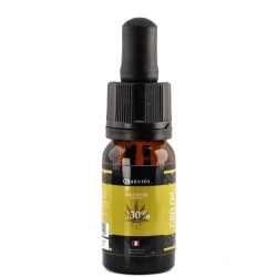 Huile CBD Chanvréo Broad Spectrum (30%) vue produit flacon compte-gouttes précis