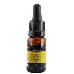 CBD Öl Chanvréo Broad Spectrum (20%) Produktansicht mit präziser Pipette