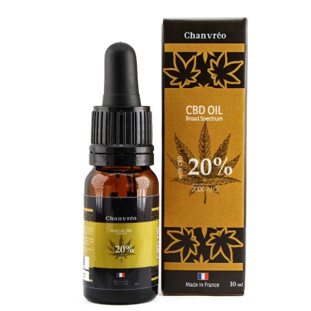 CBD Öl Chanvréo Broad Spectrum (20%) 10ml Flasche ausgewogenes und vielseitiges CBD Öl