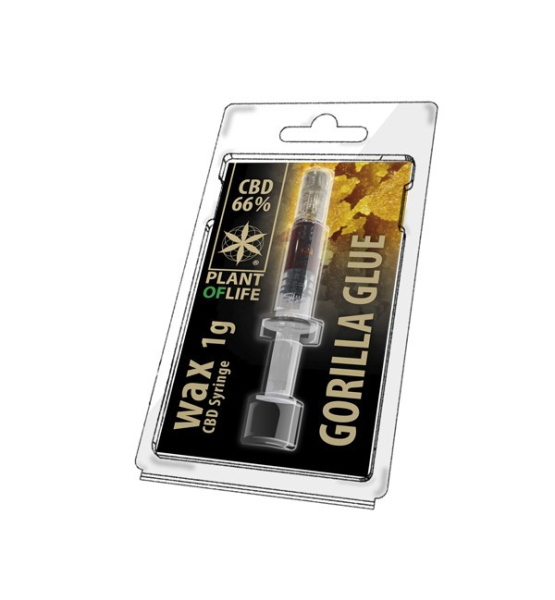 CBD Wax Gorilla Glue 66% 1ML Plant of Life