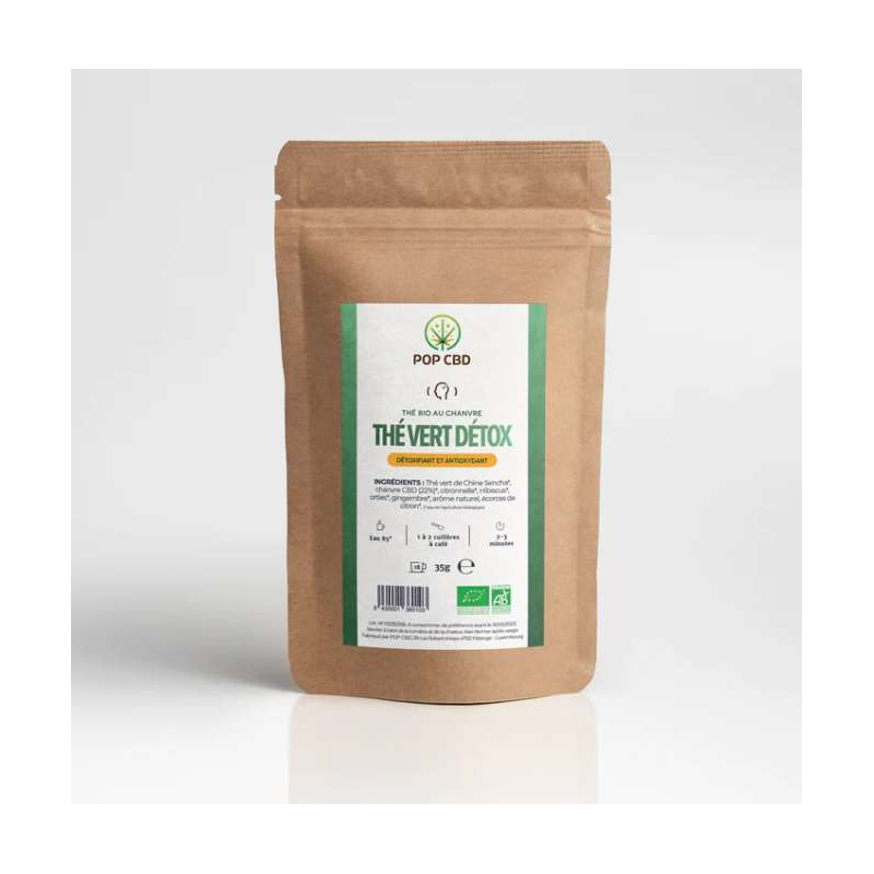 Thé vert bio Detox au CBD