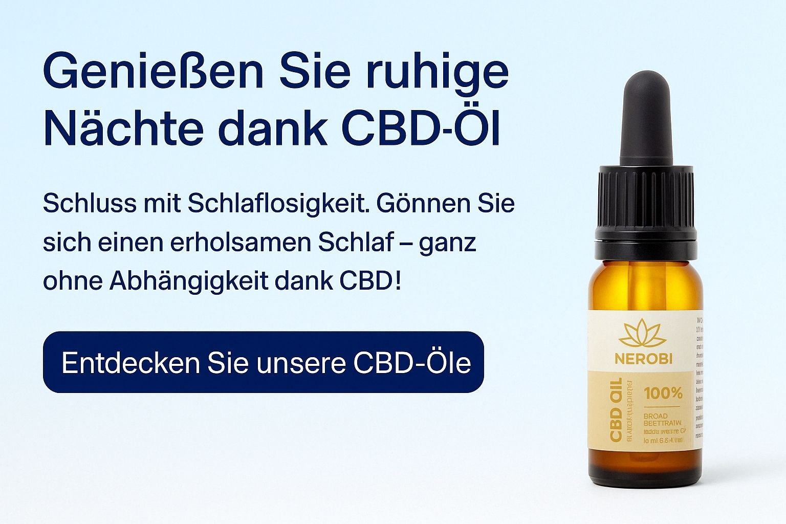 Entdecken Sie unsere CBD-Öle!