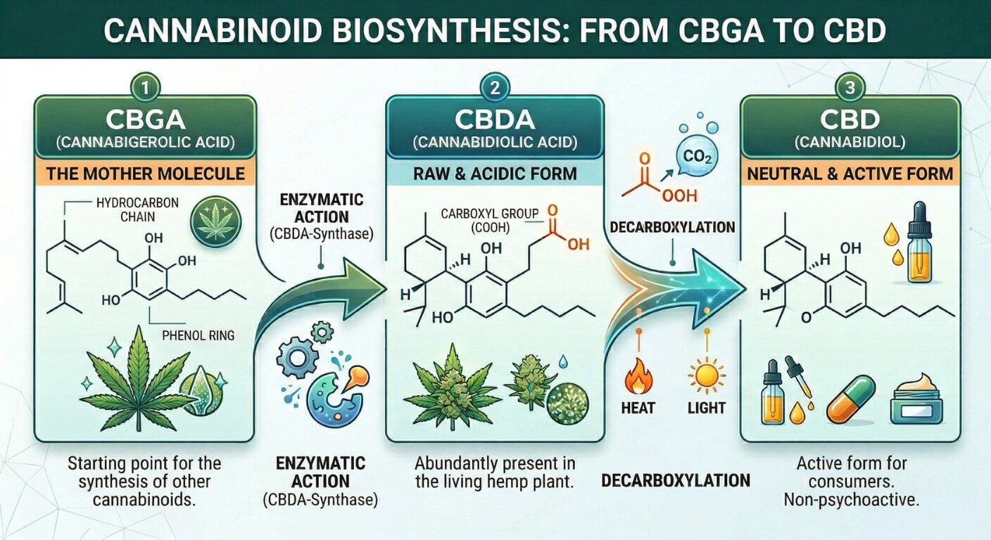 Decarbowylation how cbda becomes cbd