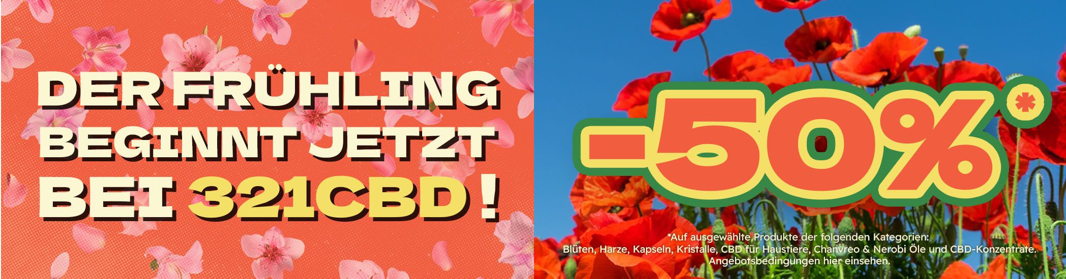 50% Rabatt auf CBD
